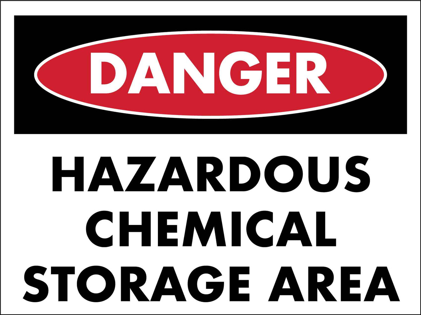 Danger Hazardous Chemical Storage Area