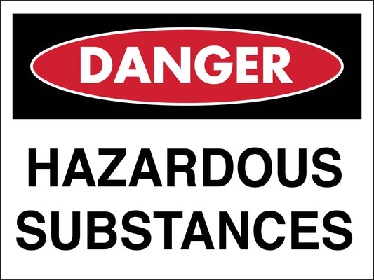 Danger Hazardous Substances Sign
