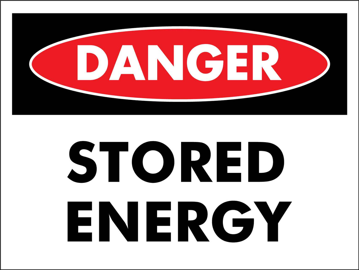 Danger Stored Energy Sign