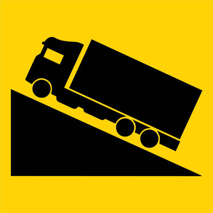 Decent Left Truck Multi Message Reflective Traffic Sign