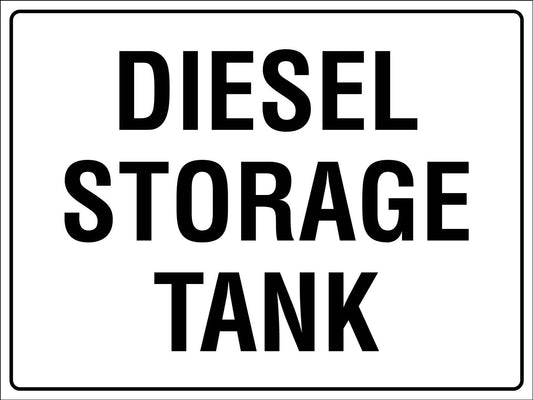 Diesel Storage Tank Sign