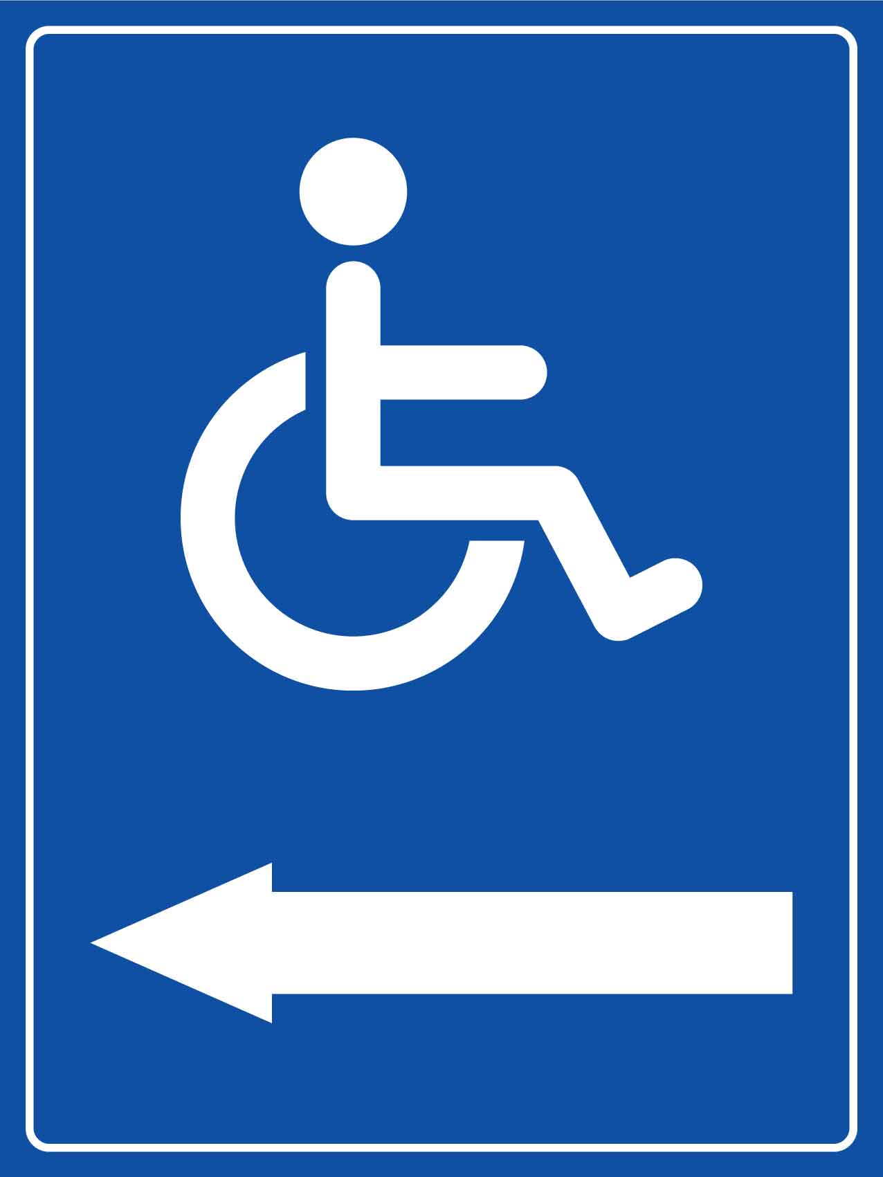 Disabled Arrow Left Sign