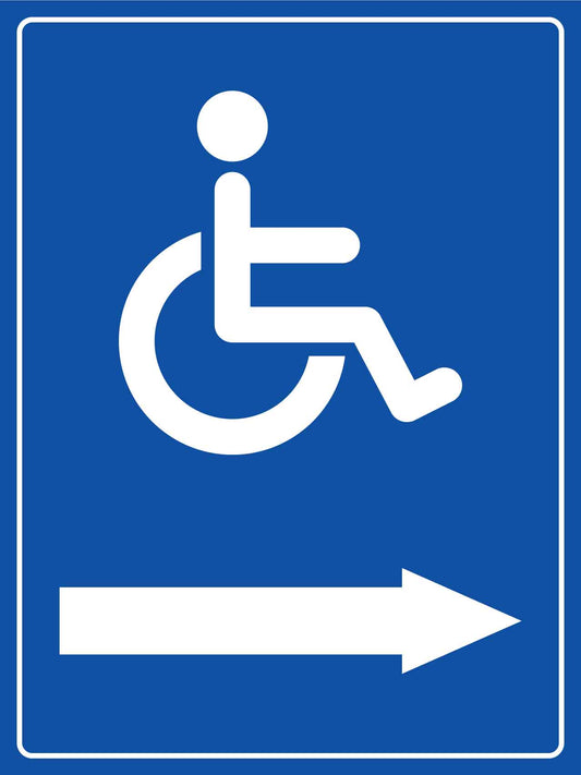 Disabled Arrow Right Sign