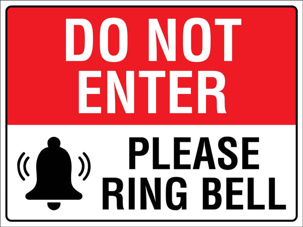 Please Ring Bell Sign