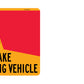 Do Not Overtake Turning Vehicle NSW (LHS) 400mm Reflective Sign