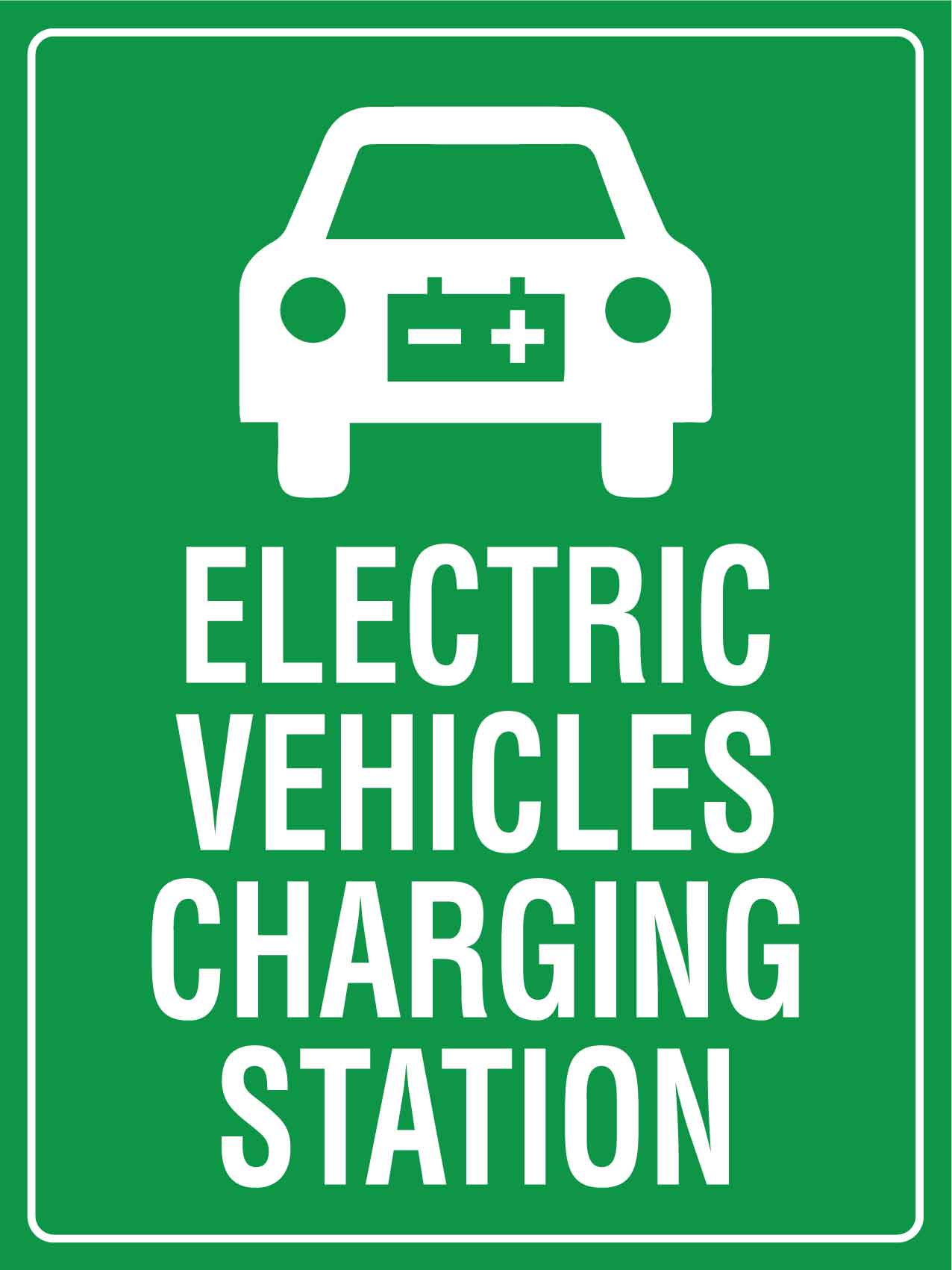 Electric Vehicles Charging Station Sign