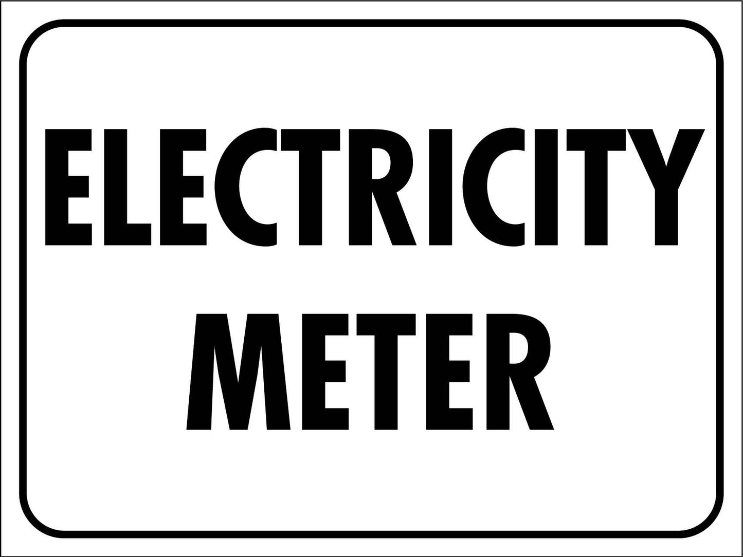 Electricity Meter Sign