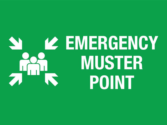 Emergency Muster Point Sign