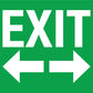 Exit Left Right Arrow Sign