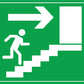 Exit On Stairs Sign