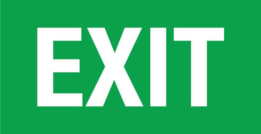 Exit Small Sign