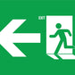 Exit Sign Arrow Left Sign