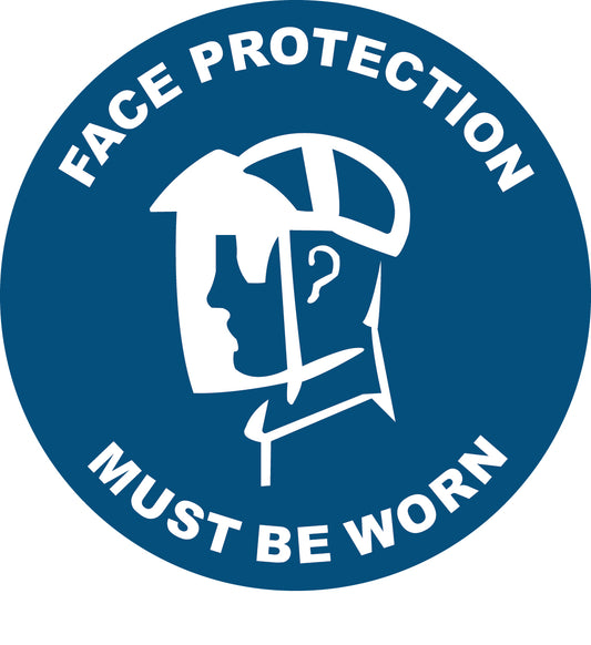 Face Protection Decal