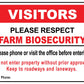 Farm Biosecurity Visitors Sign