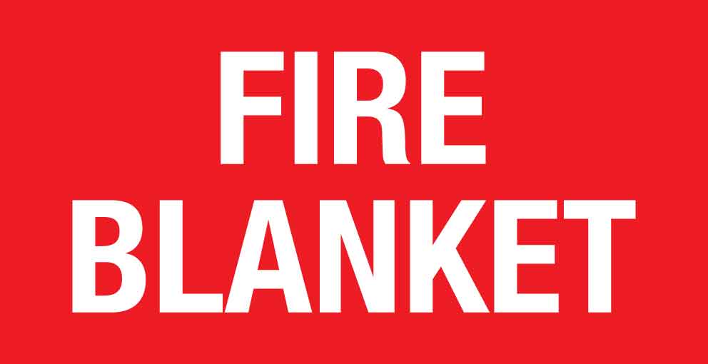 Fire Blanket Small Sign