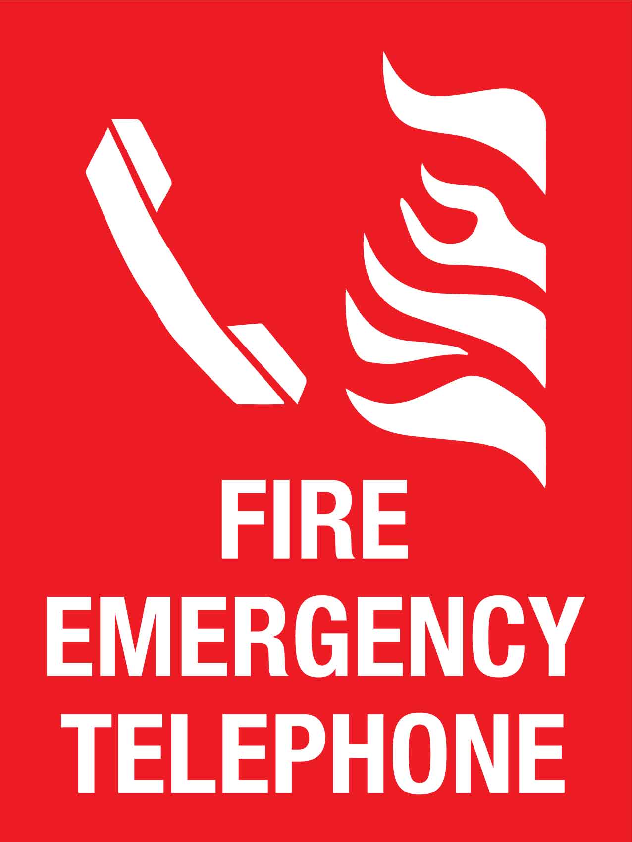 Fire Emergency Telephone Sign