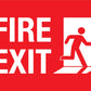 Fire Exit With Icon Sign
