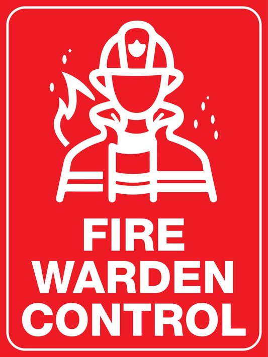 Fire Warden Control Sign