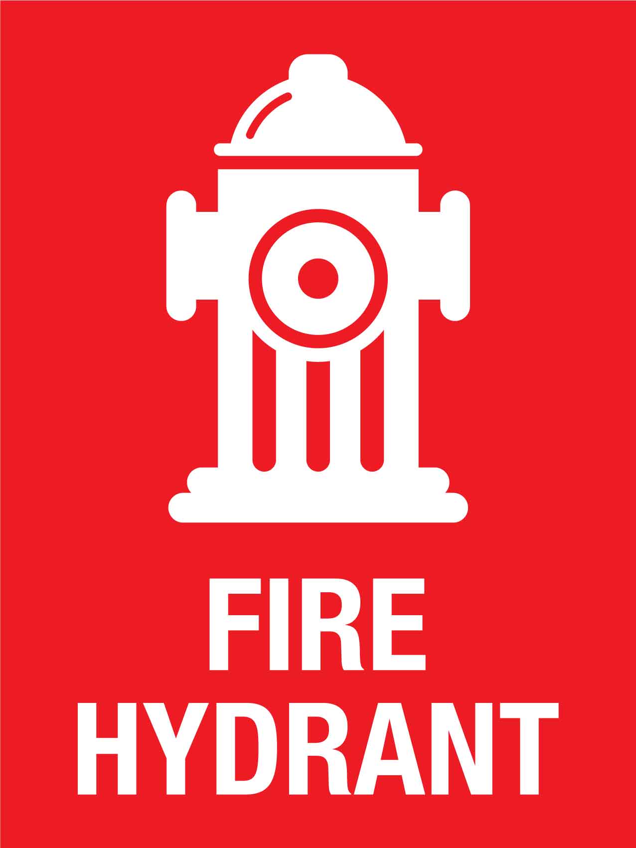 Fire Hydrant Symbol Sign