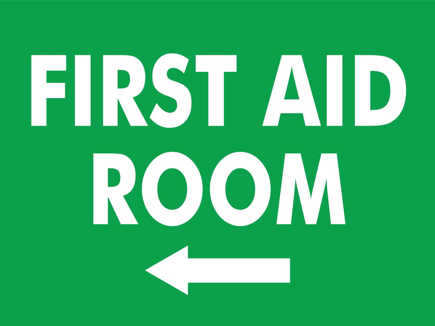 First Aid Room (Arrow Left) Sign