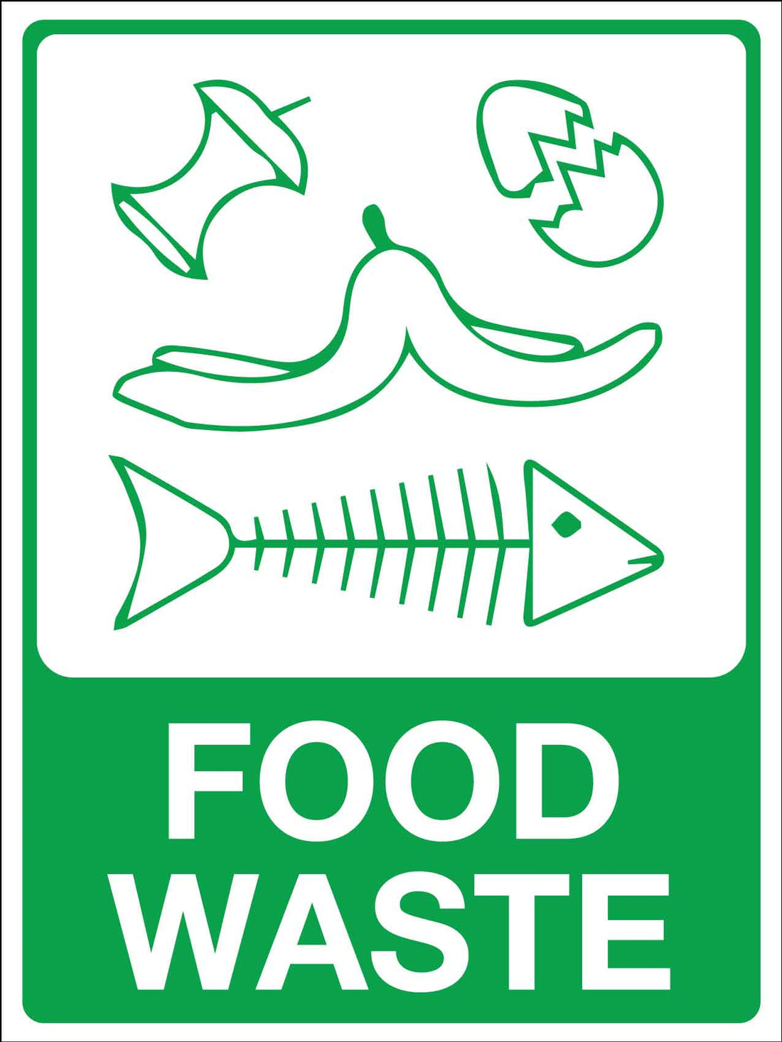 Food Waste Sign New Signs