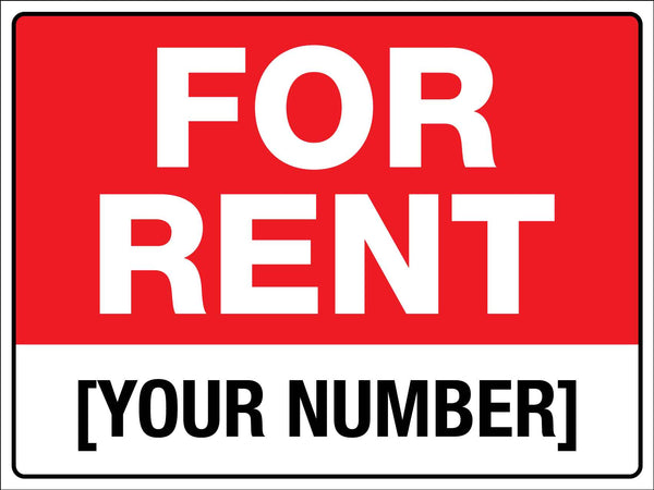 For Rent Sign – New Signs