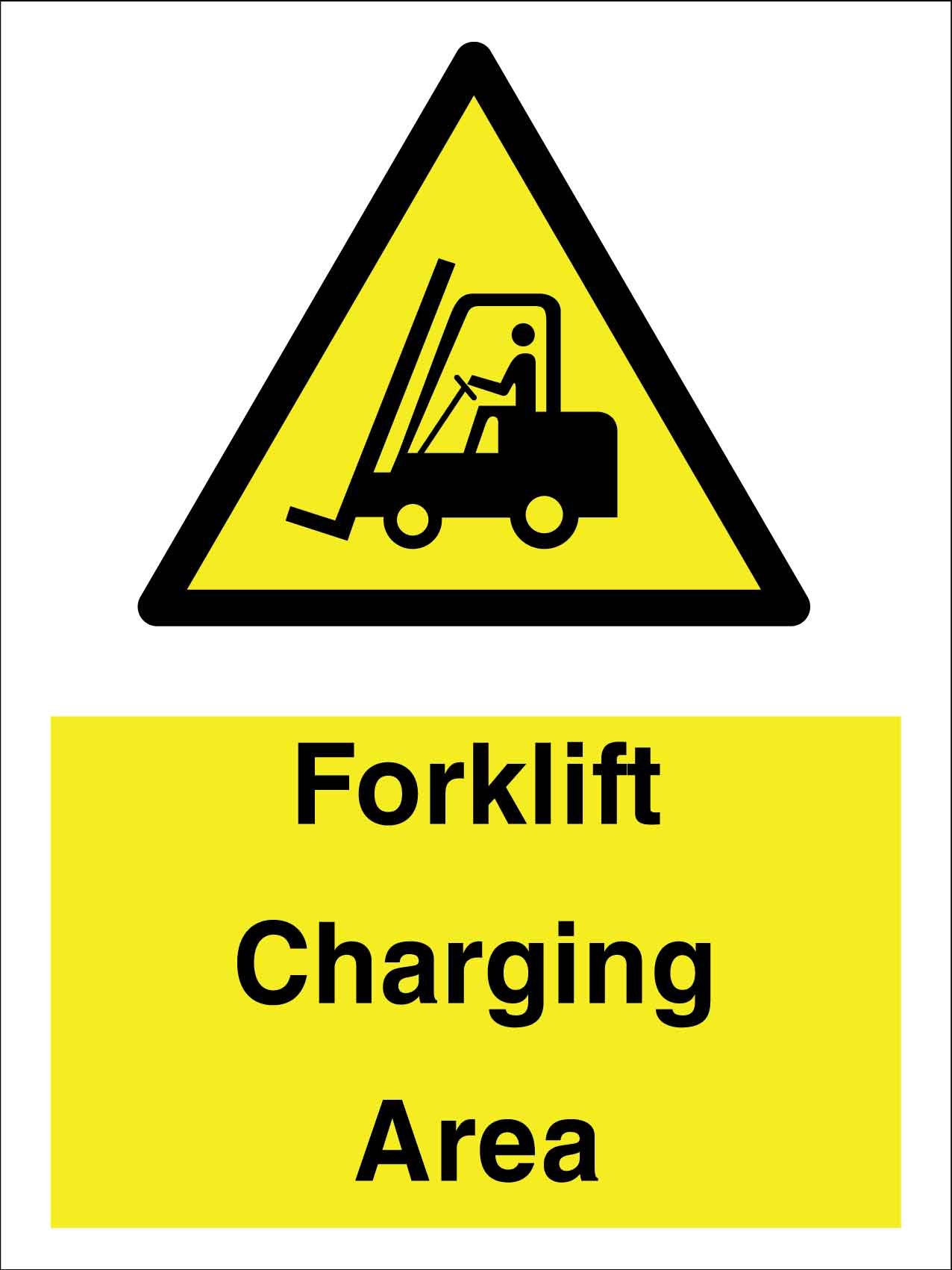 Forklift Charging Sign