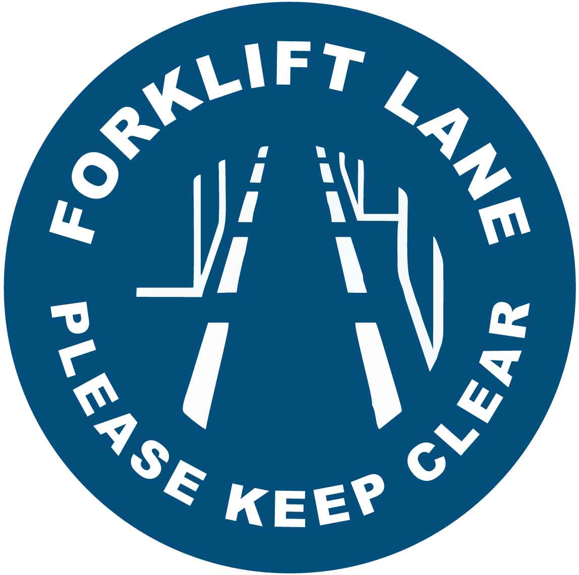 Forklift Lane Please Keep Clear Decal