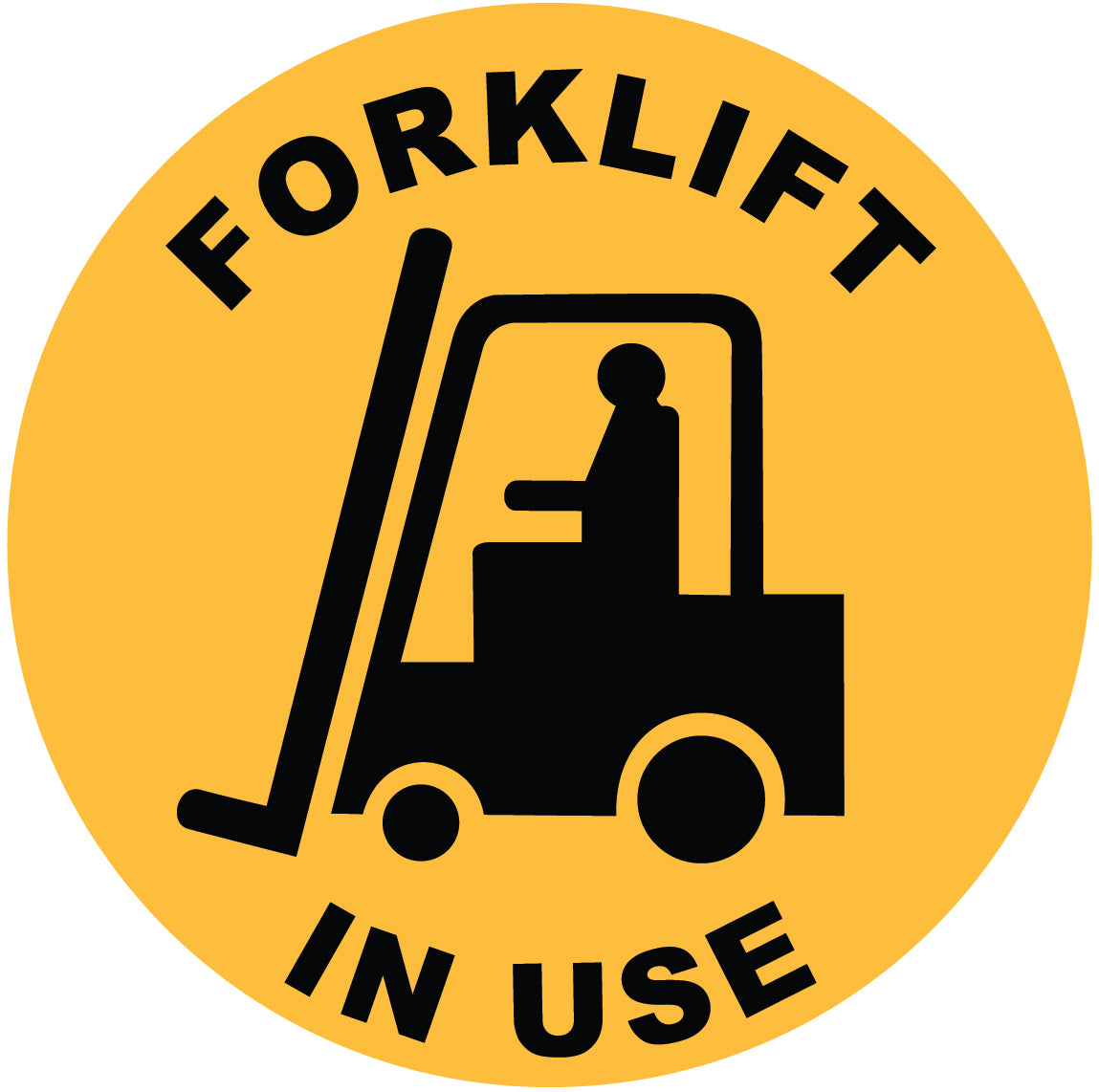 Forklift In Use Decal