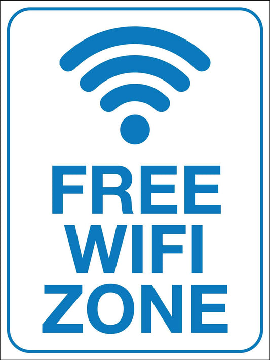 Free Wifi Zone Sign