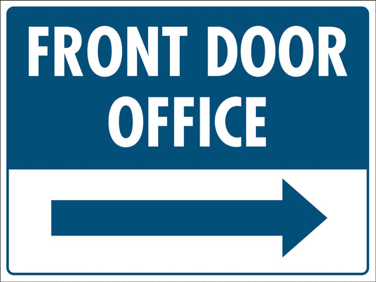 Front Door Office (Right) Sign