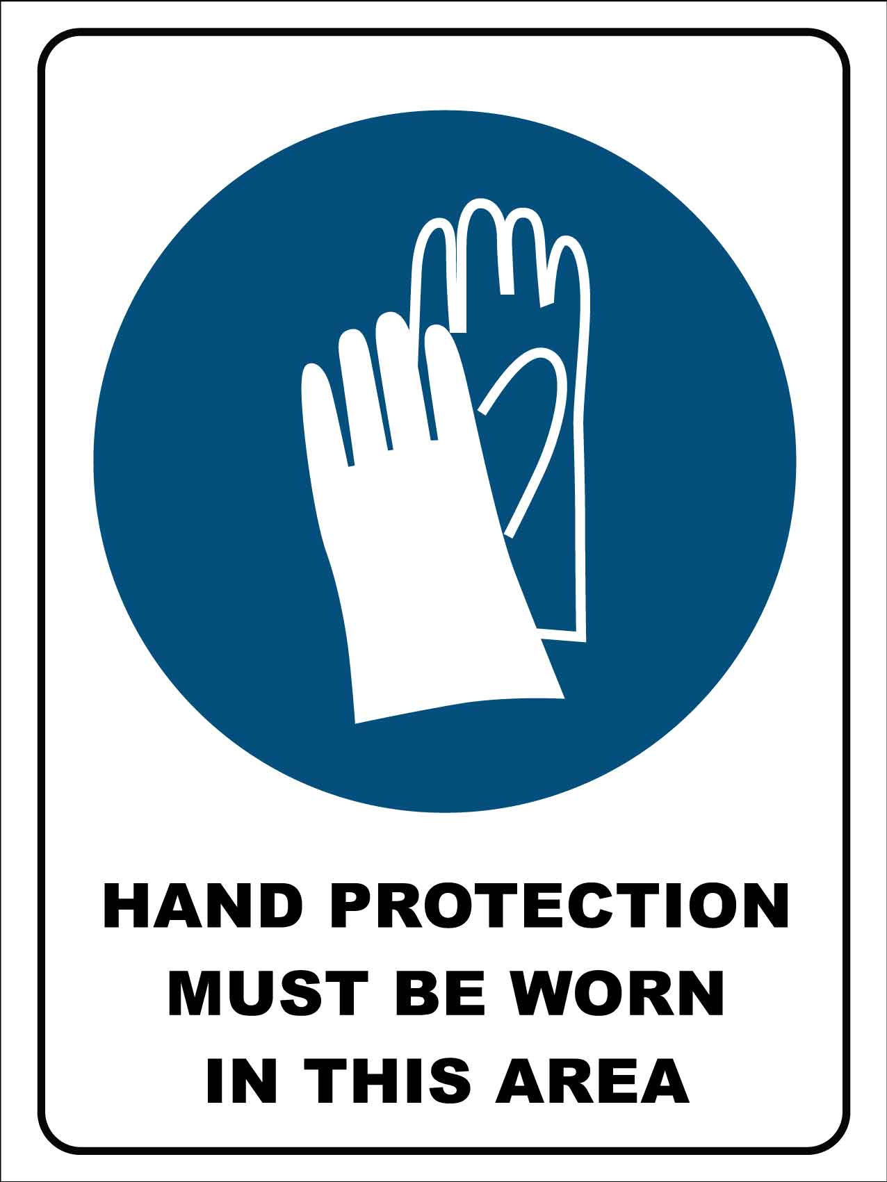 PPE Hand Protection Sign