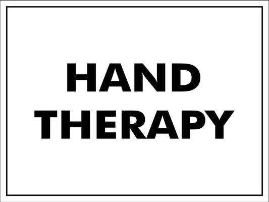 Hand Therapy Sign