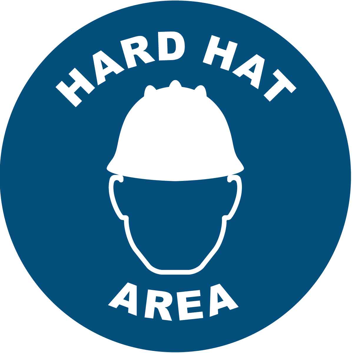 Hard Hat Area Decal