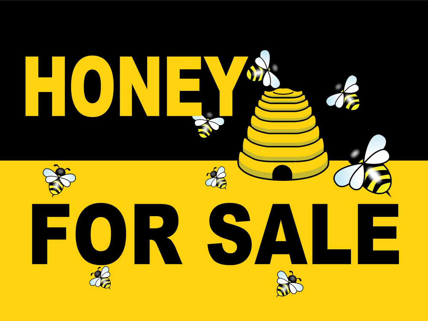 Honey For Sale Sign