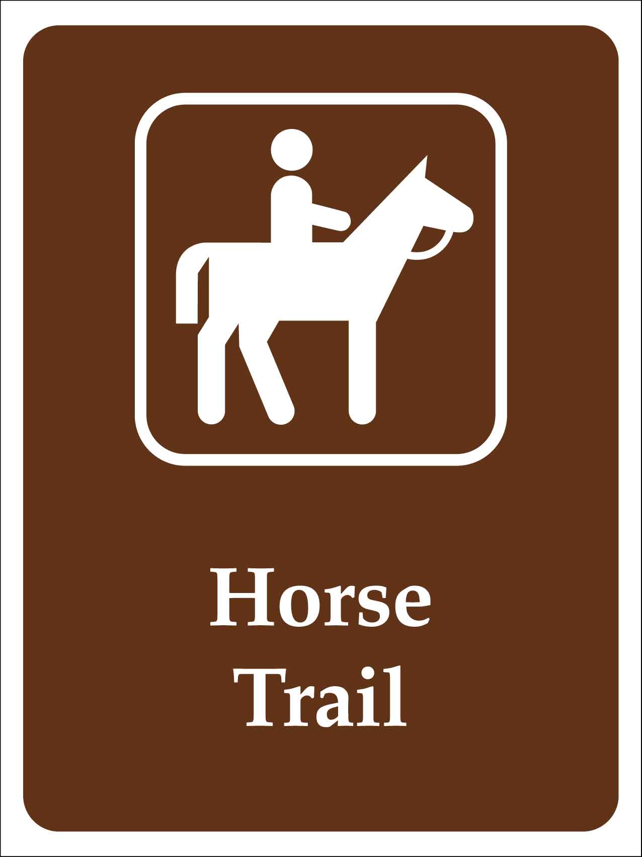 Horse Trail Campground Sign