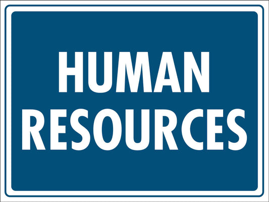 Human Resources Sign