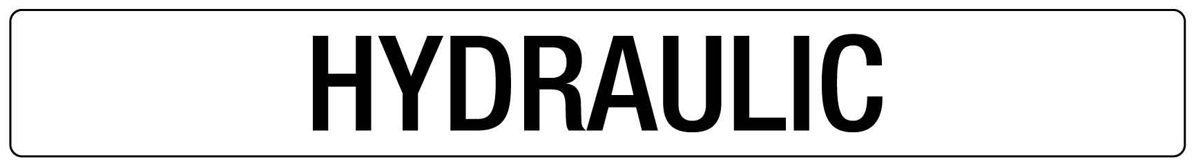 Hydraulic- Statutory Sign – New Signs