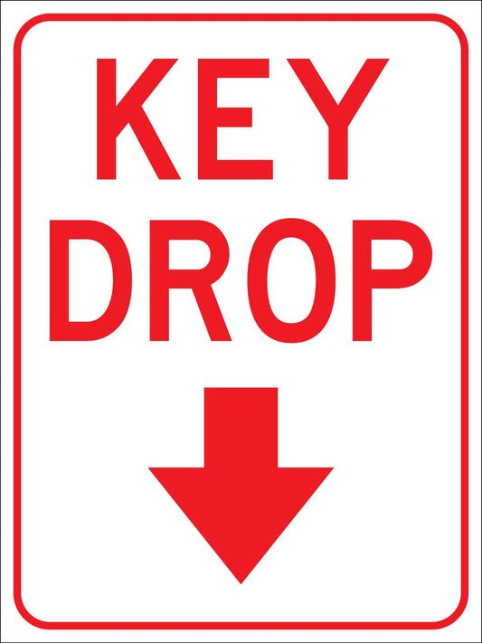 Key Drop Sign