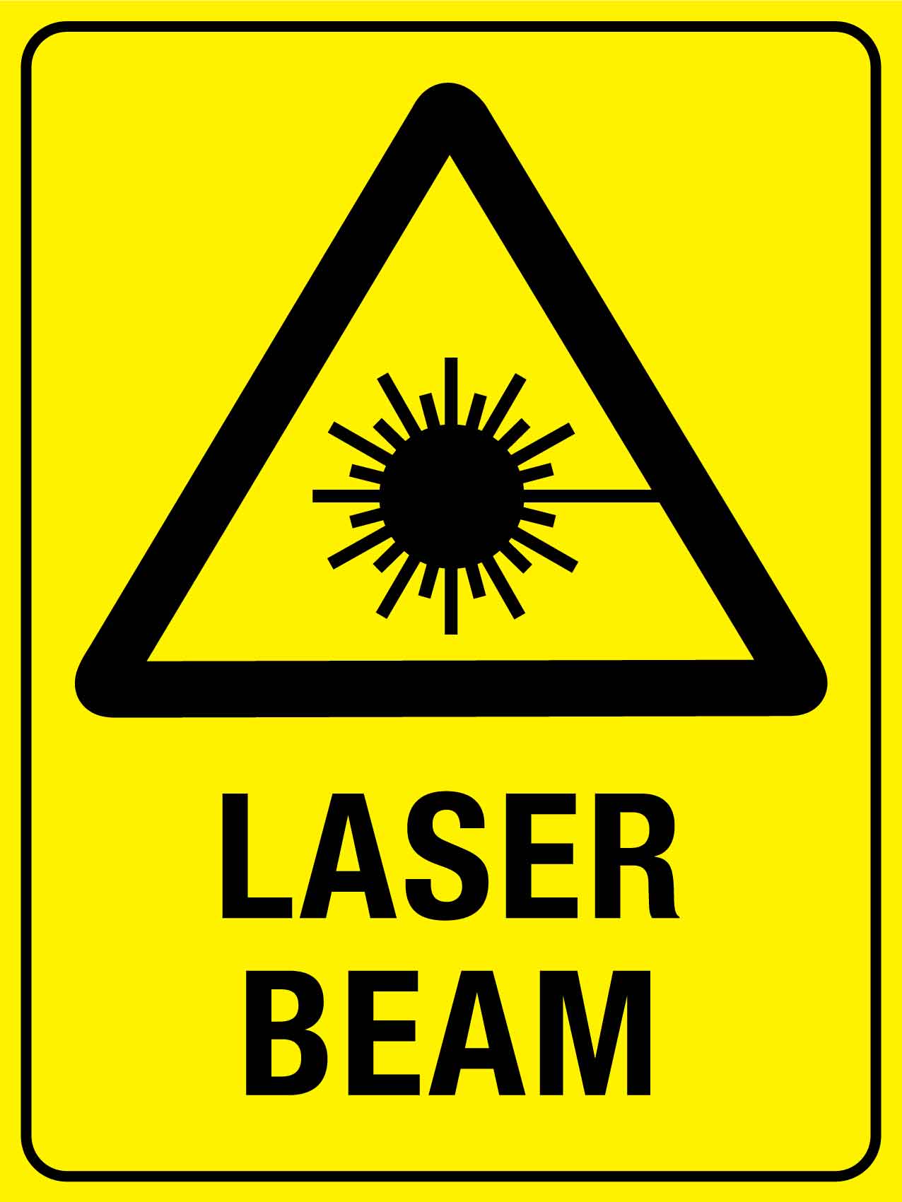 Laser Beam Sign