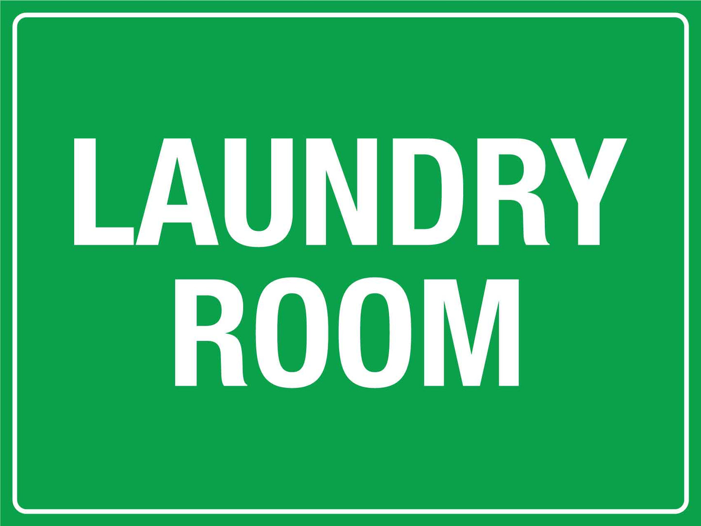 Laundry Room Green Sign