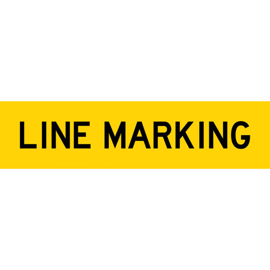 Line Marking Long Skinny Multi Message Reflective Traffic Sign