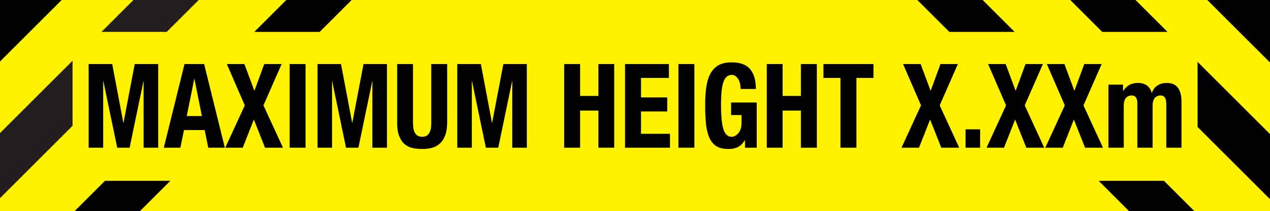 Maximum Height Sign – New Signs