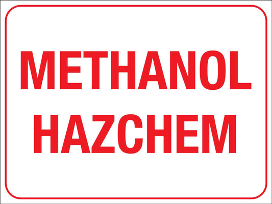 Methanol Hazchem Sign
