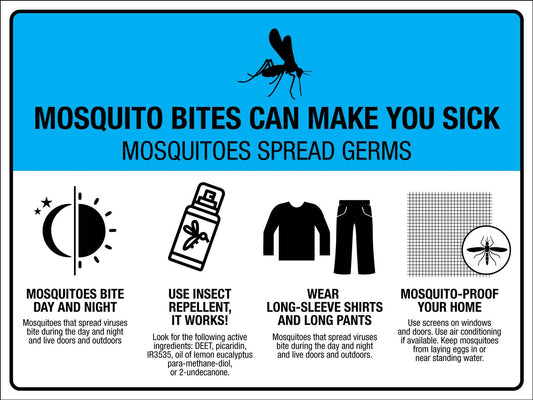 Mosquito Bites Can Make You Sick Sign
