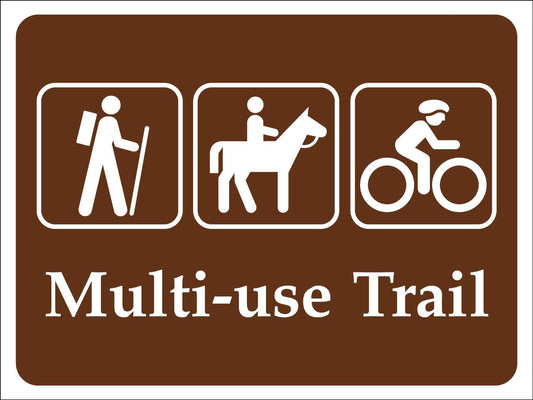 Multi-use Trail Campground Sign