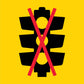 No Traffic Lights Symbol Multi Message Reflective Traffic Sign