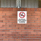 No Smoking Within 10 Metres Of Children's Playground Sign
