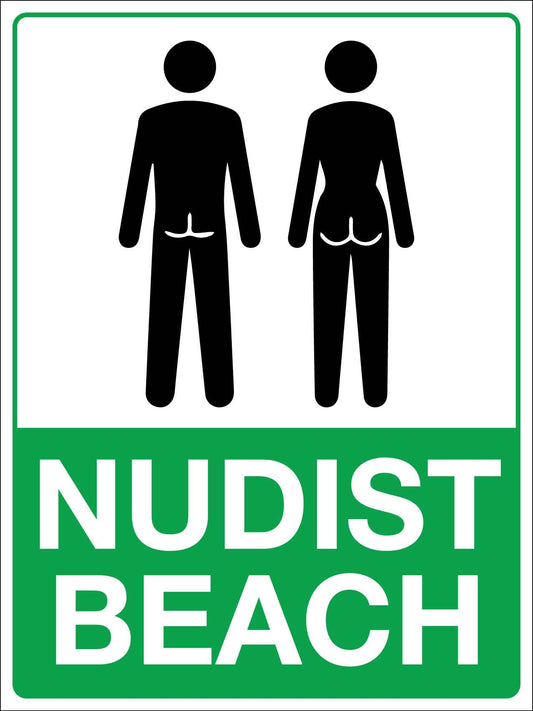 Nudist Beach Sign
