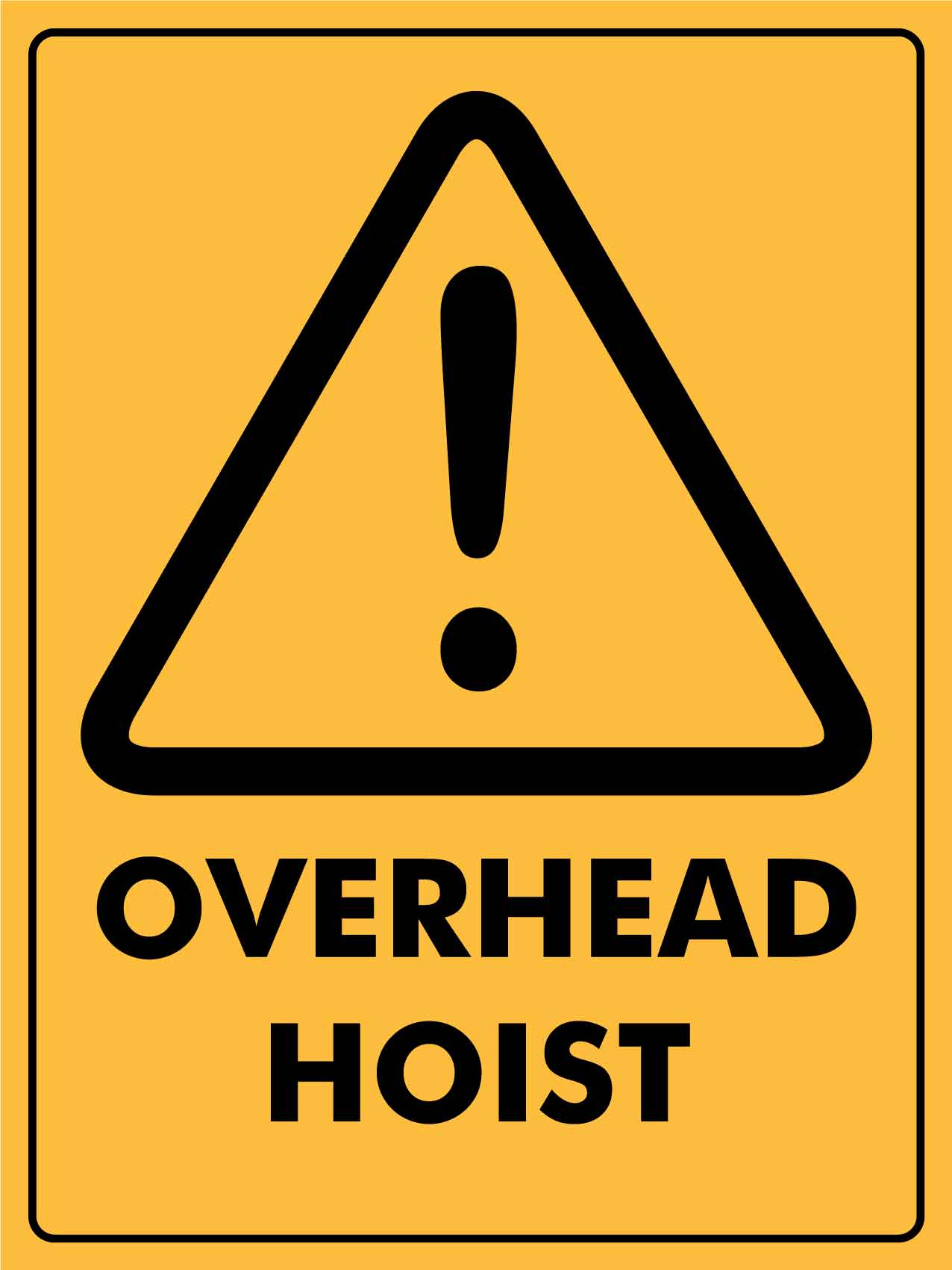 Overhead Hoist Sign